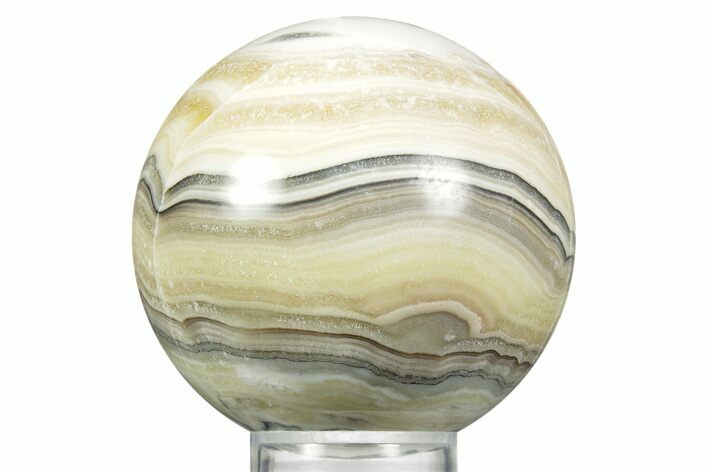 Polished Zebra Calcite Sphere - Mexico #362096